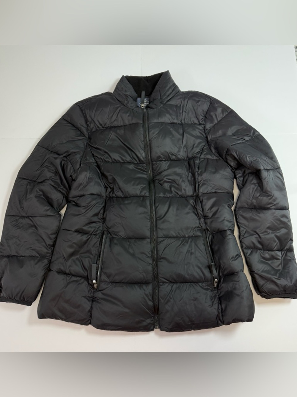 St. John's Bay Black Quilted Puffer Jacket